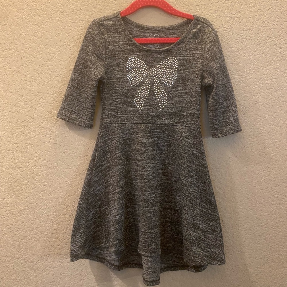 BRAND NEW - Adorable Dress with a Studded Bow. Perfect for the Holidays!!